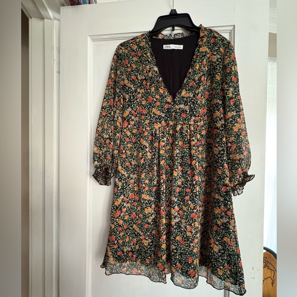 Zara Multicolor Floral Dress